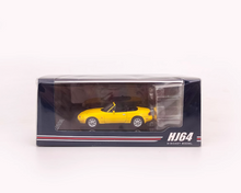 Load image into Gallery viewer, HJ 1:64 Yellow JDM MX5 Miata Eunos Roadster Sports Model Diecast Metal Car New