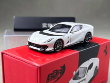 Load image into Gallery viewer, BBR 1:64 White 812 Competitizone Racing Sports Model Diecast Metal Car New Collection
