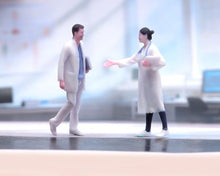 Load image into Gallery viewer, 1:64 Painted Figure Model Miniature Resin Diorama Sand Doctor Surgeon Lady Man A