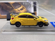 Load image into Gallery viewer, CM 1:64 Yellow Impreza WRX 11 XI Widebody Sports Model Diecast Metal Car New Collection
