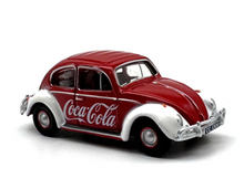 Load image into Gallery viewer, 1:76 Red VW Beetle Coke Classic Vintage Model Diecast Metal Car BN