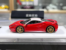 Load image into Gallery viewer, 1:64 CL Red 488 GTB White Hard Top 70th Sports Model Diecast Resin Car New Collection