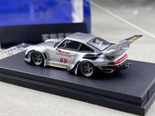 Load image into Gallery viewer, SW 1:64 Silver RWB 993 Heavenly #89 Spoiler Sports Model Diecast Metal Car BN