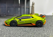 Load image into Gallery viewer, MINIGT 1:64 Green Huracan STO Racing Sports Model Diecast Metal Car #547