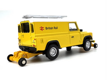 Load image into Gallery viewer, 1:76 Yellow Land Rover Defender 90 British Rail Model Diecast Metal Car New Collection