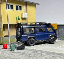Load image into Gallery viewer, Master 1:64 Blue Defender SUV Van Camper Sport Model Diecast Metal Car