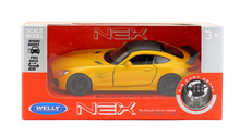 Load image into Gallery viewer, WELLY 1:36 Yellow AMG GT-R Racing Sports Model Diecast Toy Metal Car BN