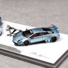 Load image into Gallery viewer, 404Error 1:64 Ice Blue Murcielago LBWK Sports Model Diecast Resin Car Set New Collection