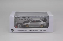 Load image into Gallery viewer, CM 1:64 JDM Gray EVO Lancer 9 IX Widebody Sports Model Diecast Metal Car New