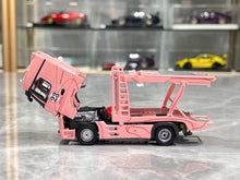 Load image into Gallery viewer, 1:64 Pink Actros Gigaspace 4x2 Trailer Truck Fit GD3 Model Diecast Metal Car