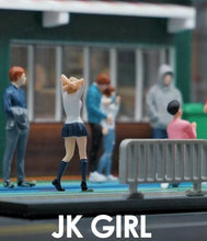 Load image into Gallery viewer, 1:64 Painted Figure Mini Model Miniature Resin Diorama Short Hair Uniform Girl