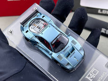Load image into Gallery viewer, Star 1:64 Ice Blue F40 LBWK Acrylic Base Sports Model Diecast Metal Car New Collection