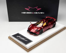 Load image into Gallery viewer, HH 1:64 Red Carbon Huayra Tricolore Convertible Model Diecast Metal Car New Collection