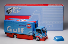 Load image into Gallery viewer, MT 1:64 Gulf H300 Tow Truck Custom Racing Fuets Model Diecast Metal Car New