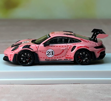 Load image into Gallery viewer, SOLO 1:64 Pink 2021 911 GT3 RS 992 #23 Sports Model Diecast Metal Car
