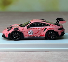 Load image into Gallery viewer, SOLO 1:64 Pink 2021 911 GT3 RS 992 #23 Sports Model Diecast Metal Car
