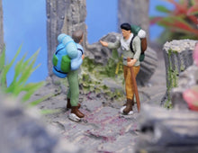 Load image into Gallery viewer, 1:64 Painted Figure Model Miniature Resin Diorama Toy Hiker Climber Backpacker New Collection