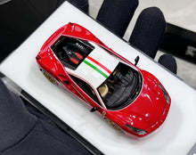 Load image into Gallery viewer, 1:64 CL Red 488 GTB White Hard Top 70th Sports Model Diecast Resin Car New Collection