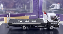 Load image into Gallery viewer, UM 1:64 Police 300 HINO Dutro Mk2 Flatbed Tow Truck Model Diecast Metal Car