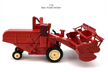 Load image into Gallery viewer, 1:76 Red Farmer Harvester Classic Vintage Model Diecast Metal Car New Collection