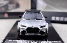 Load image into Gallery viewer, SW 1:64 Silver M4 ADRO BODY KIT Coupe Sports Model Diecast Metal Car New Collection