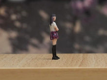 Load image into Gallery viewer, 1:24 Painted Figure Model Miniature Resin Diorama Sand Girl in JK Uniform Lady