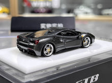 Load image into Gallery viewer, 1:64 CL Gray 488 GTB Hard Top Sports Model Diecast Resin Car New Collection