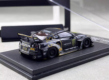 Load image into Gallery viewer, MC 1:64 Black GTR R35 LB Monster Widebody Sports Model Diecast Metal Car New Collection