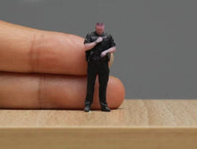 Load image into Gallery viewer, 1:64 Painted Figure Model Miniature Resin Diorama Sand Policeman Poiice Standing