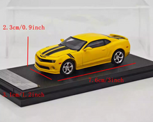 Load image into Gallery viewer, Glory 1:64 Yellow Camaro Coupe Muscle Sports Model Diecast Metal Car New Collection