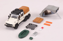 Load image into Gallery viewer, GCD 1:64 White ORV Defender 6x6 Camper Tent SUV Model Diecast Metal Car New