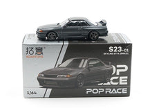 Load image into Gallery viewer, Poprace 1:64 JDM Gray Skyline GTR R32 Sports Model Diecast Metal Car New Collection