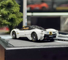 Load image into Gallery viewer, LCD 1:64 White Black Top Utopia Racing Sports Model Diecast Metal Car New Collection