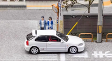 Load image into Gallery viewer, FH 1:64 White JDM Civic Type R EK9 Hatchback Sport Model Diecast Metal Car New