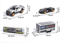 Load image into Gallery viewer, Maisto 1:64 2009 F150 Raptor Trailer 2017 GT Heritage Model Toy Metal Car BN