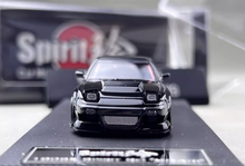Load image into Gallery viewer, MT 1:64 Black JDM Silvia S13 180SX Spirit Sports Model Diecast Metal Car New Collection