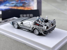 Load image into Gallery viewer, MJ 1:64 Silver DMC-12 Movie Sports Model Diecast Metal Car New Collection