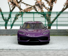 Load image into Gallery viewer, JEC 1:64 Blue Carbon Gemera Super Racing Sports Model Diecast Metal Car New Collection