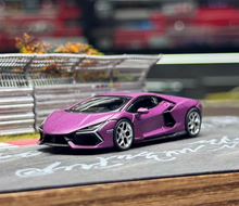 Load image into Gallery viewer, Minigt 1:64 Purple Revuelto Viola Racing Sports Model Diecast Metal Car New Collection