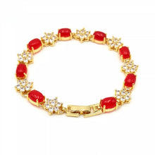 Load image into Gallery viewer, Nature Jade Beaded Bracelet Jewelry Blessing Lucky Fortune Gift For Her Red g