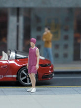 Load image into Gallery viewer, 1:64 Painted Figure Mini Model Miniature Resin Diorama Sand Trendy Man Boy Fancy