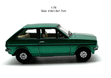 Load image into Gallery viewer, OXFORD 1:76 Green MK1 Fiesta Hatchback Sports Model Diecast Metal Car New Collection