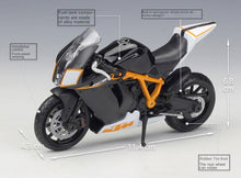 Load image into Gallery viewer, Bburago 1:18 Black 1190 RC8 R KTM Sports Model Diecast Metal Motorcycle New