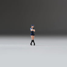 Load image into Gallery viewer, 1:64 Painted Unpainted Figure Model Miniature Resin Diorama Woman Policeman Lady New