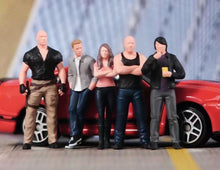 Load image into Gallery viewer, 1:64 Painted Figure Model Miniature Resin Diorama Sand Driver Speed Car Lady Man