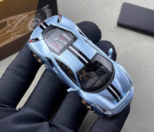 Load image into Gallery viewer, TOC 1:64 Ice Blue 488 Pista Coupe Sports Model Diecast Metal Car New Collection
