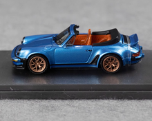 Load image into Gallery viewer, RM 1:64 Blue Singer 930 Turbo Study Convertible Model Diecast Metal Car New Collection
