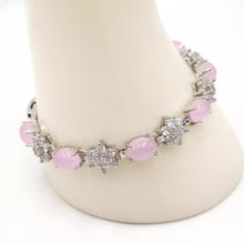 Load image into Gallery viewer, Nature Jade Beaded Bracelet Jewelry Blessing Lucky Fortune Gift For Her Pink b