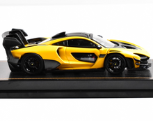 Load image into Gallery viewer, CM 1:64 Yellow Senna GTR Racing Sports Model Diecast Metal Car New Collection