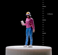 Load image into Gallery viewer, 1:64 Painted Figure Mini Model Miniature Resin Diorama Gym Sport Lady Man Couple New Scene